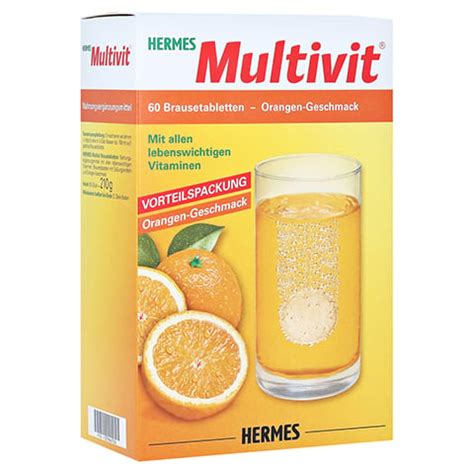 hermes multivitamin brausetabletten|HERMES Multivit Brausetabletten 60 Stück .